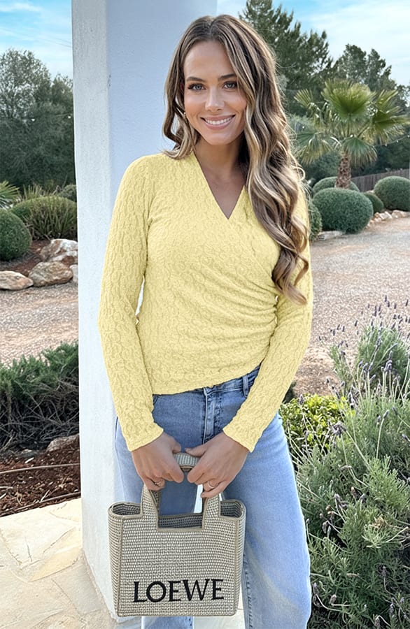 Asymmetrische Kanten Top Butter Yellow – shirts & tops — foto 5