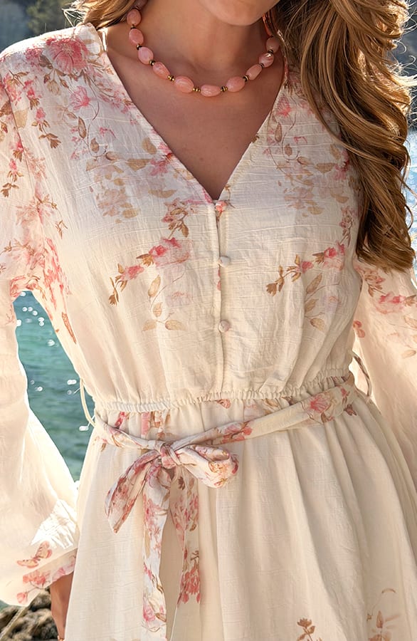Bohemian Flower Jurk Koraal – alle jurkjes — foto 4