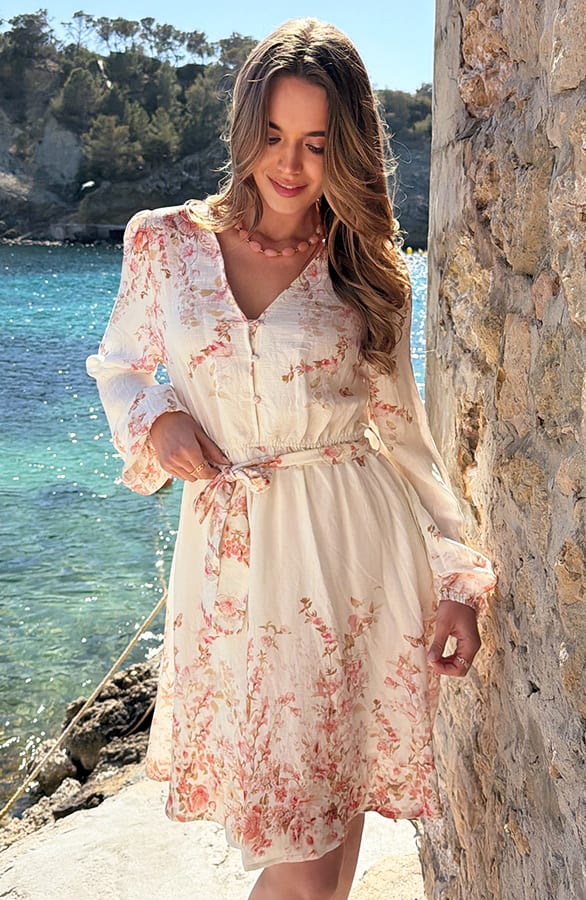 Bohemian Flower Jurk Koraal – alle jurkjes — foto 6