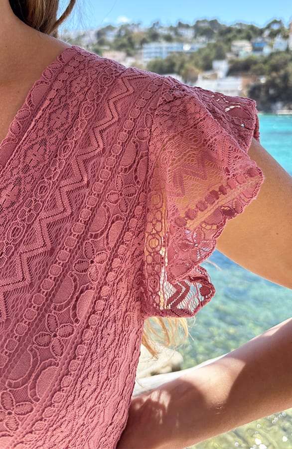 Bohemian Lace Jurk Dust Roze – alle jurkjes — foto 5