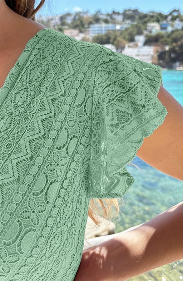 Bohemian Lace Jurk Mint – alle jurkjes — foto 5
