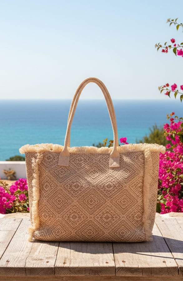 Boho Cotton Tote Bag Gold – accessoires — foto 3