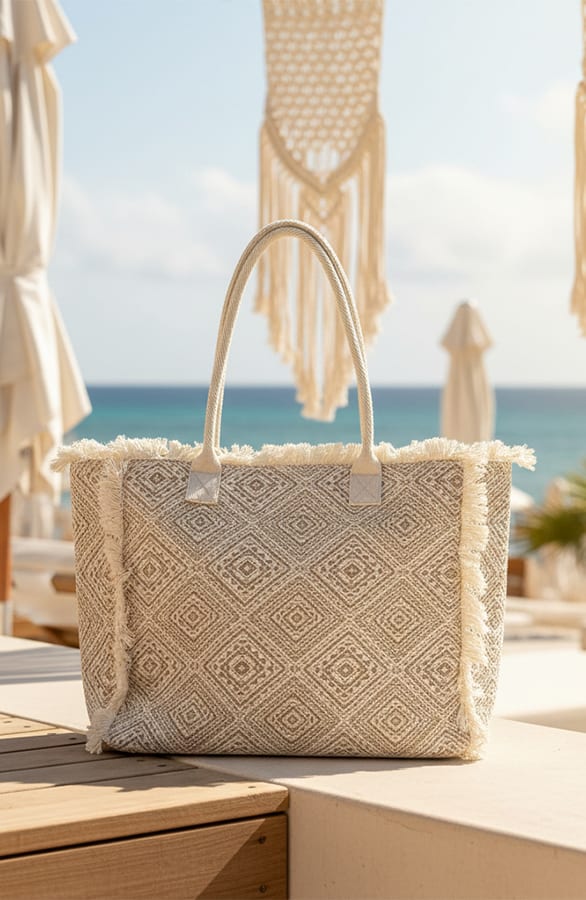 Boho Cotton Tote Bag Gold – accessoires — foto 2