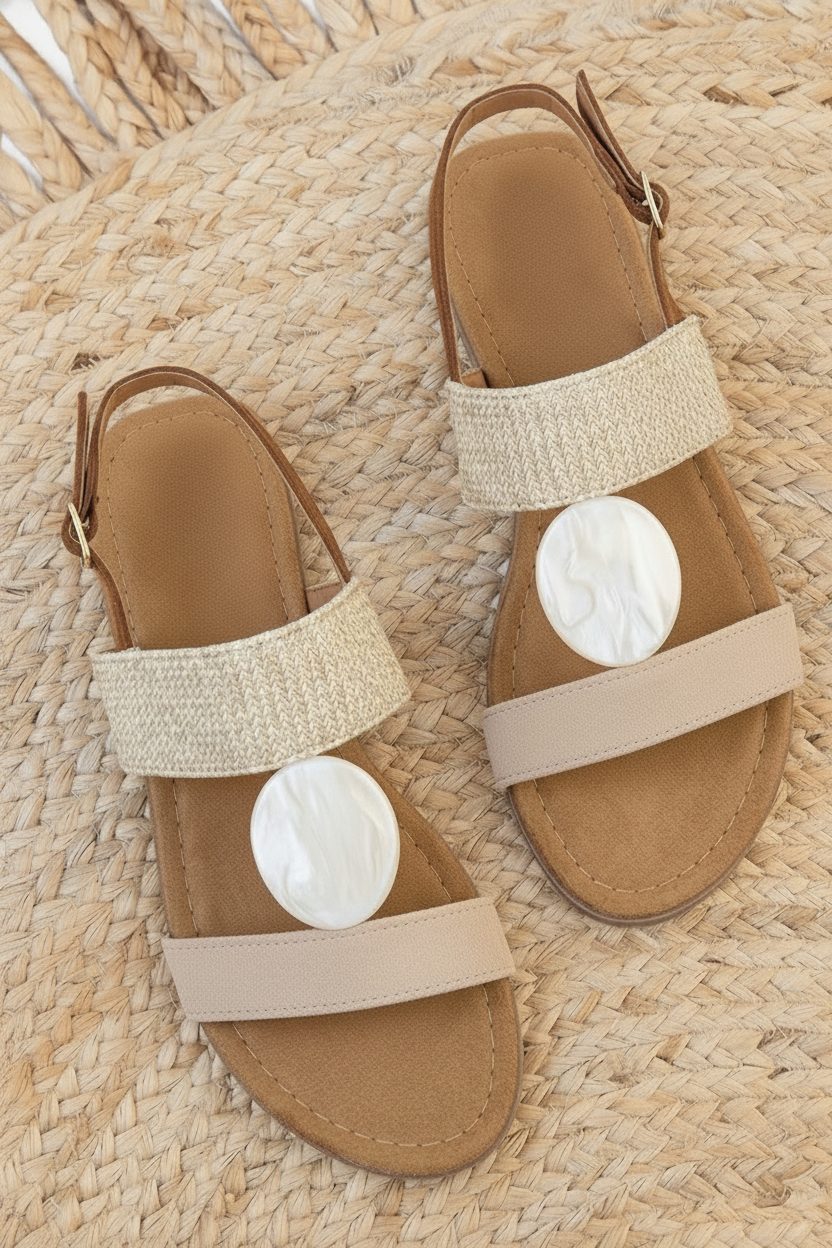 Boho Stone Sandaal Beige – schoenen
