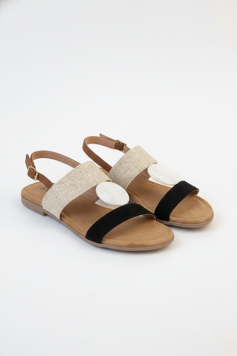 Boho Stone Sandaal Zwart – schoenen — foto 2