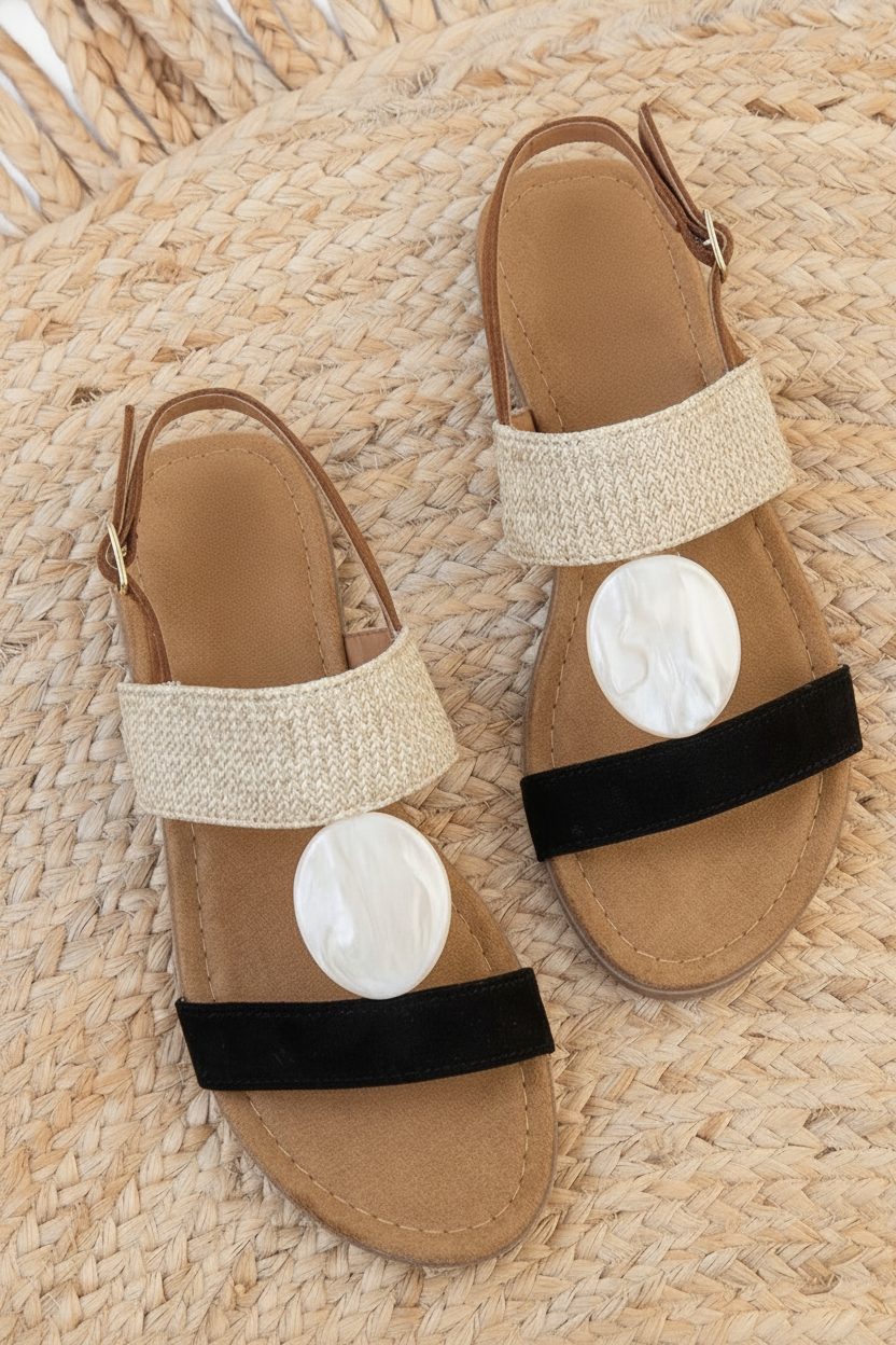 Boho Stone Sandaal Zwart – schoenen