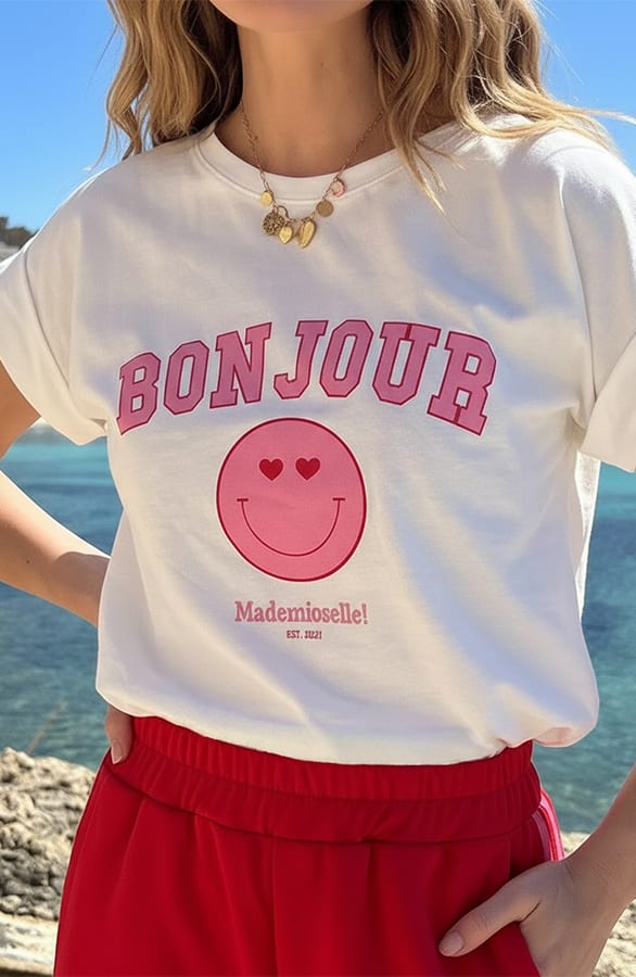 Bonjour Mademoiselle Top Ecru – shirts & tops — foto 4
