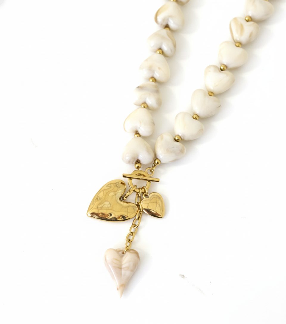 Chunky Marble Ketting Goud – accessoires — foto 2