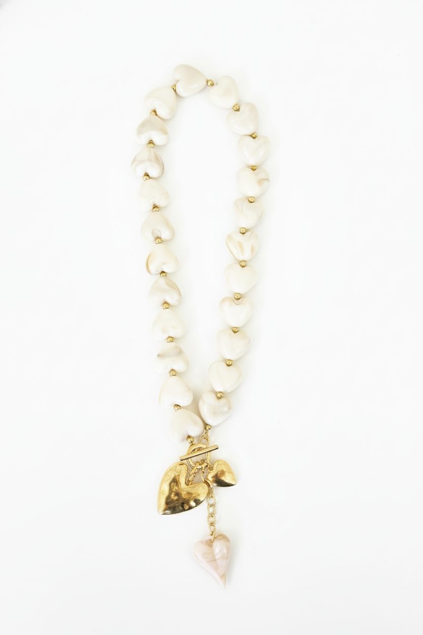 Chunky Marble Ketting Goud – accessoires — foto 3