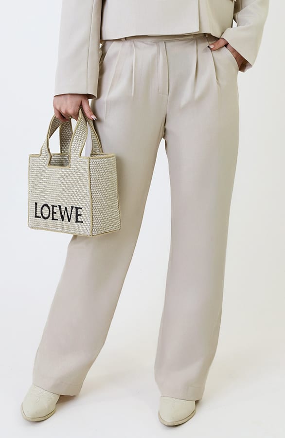 Classic Straight Palazzo Pants Beige 2.0
