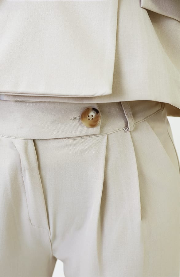 Classic Straight Palazzo Pants Beige 2.0 – flared broeken — foto 2