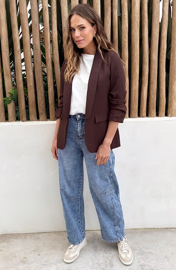 Dames Blazer Nore Choco – blazers — foto 4