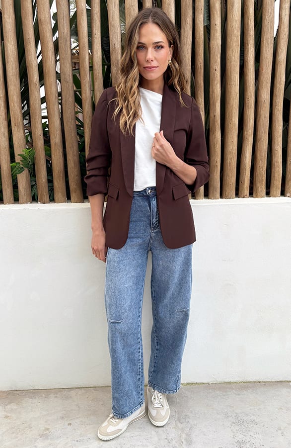 Dames Blazer Nore Choco – blazers — foto 7