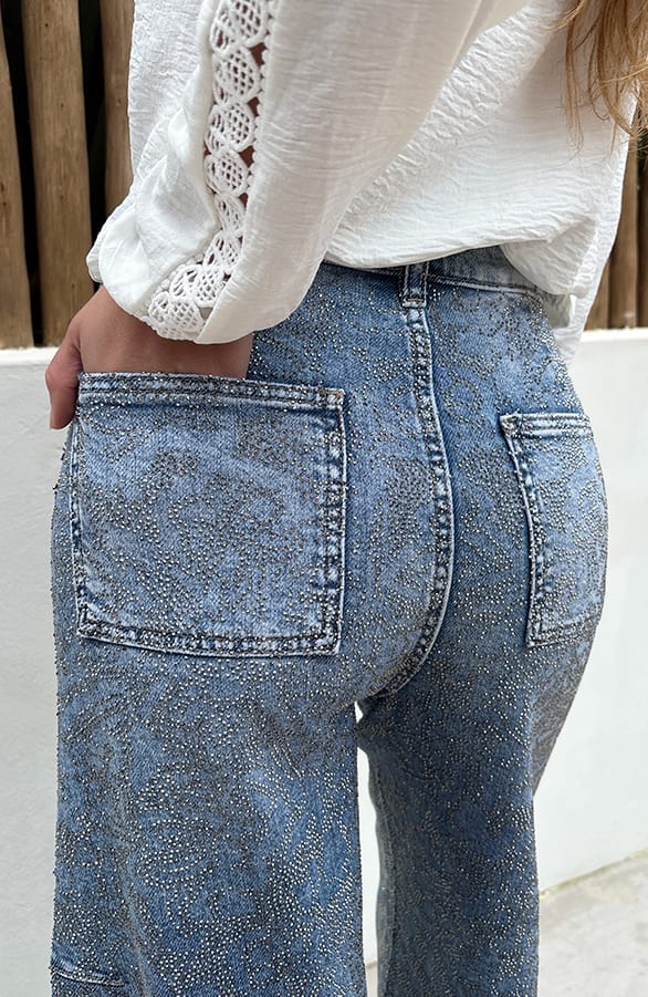 Diamond Barrel Jeans Stonewash — foto 5