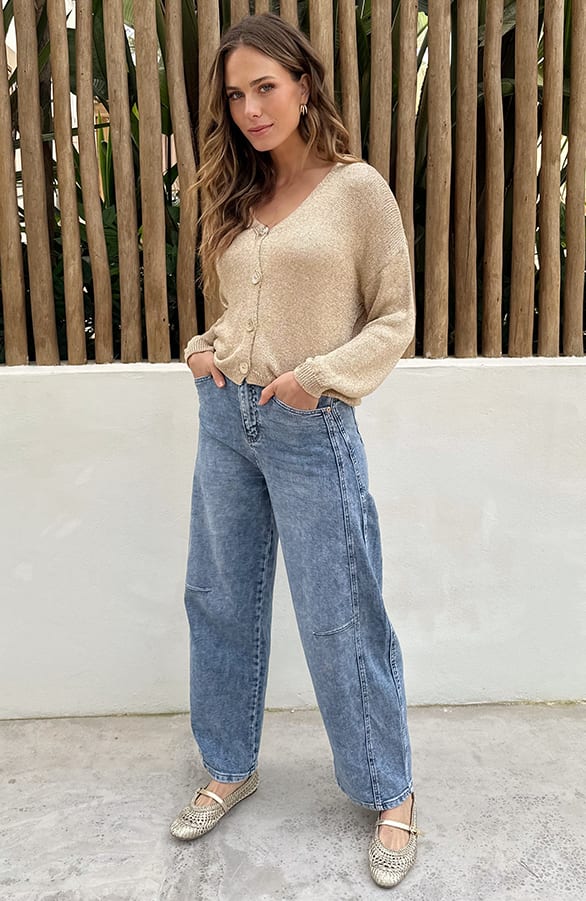 Gehaakte Lurex Cardigan Goud – vesten — foto 7