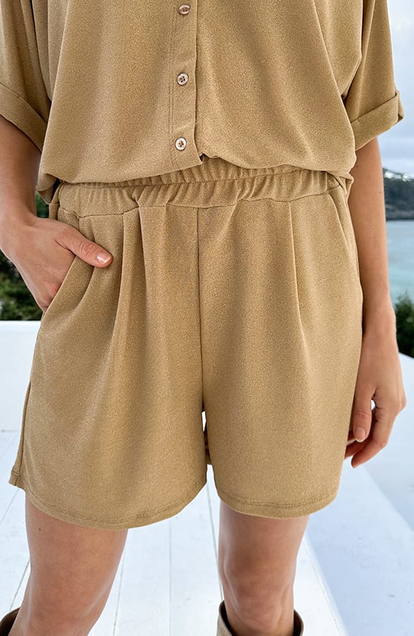 Glow Viscose Short Gold