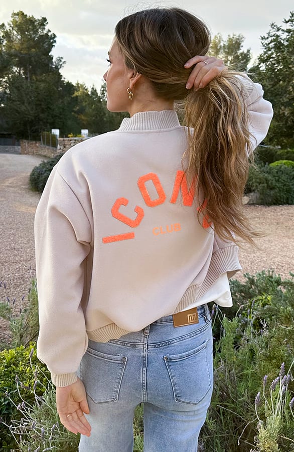 Iconic Club Bomber Jacket Neon Orange – jassen — foto 5