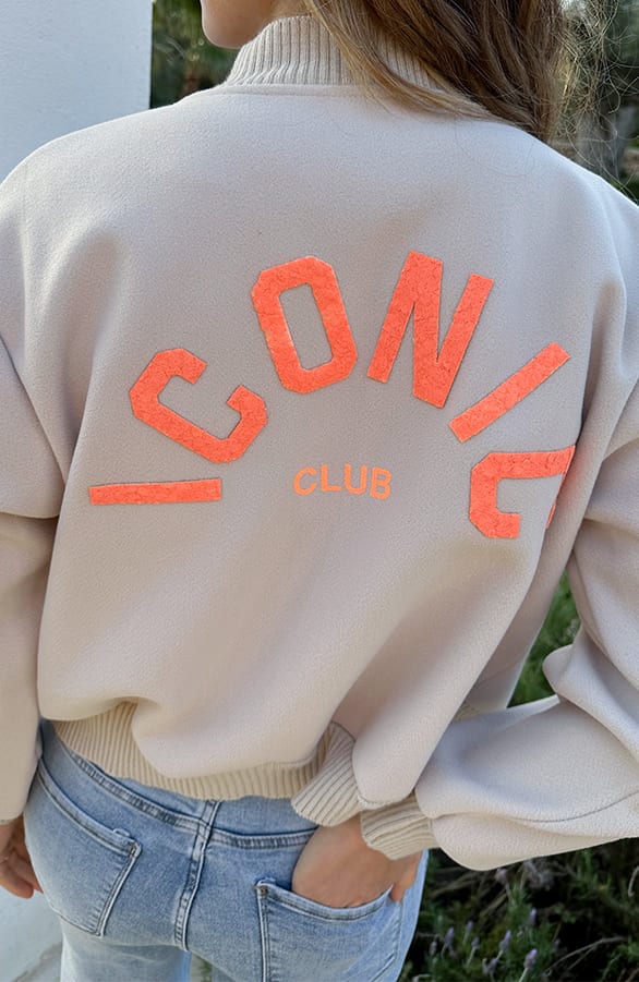 Iconic Club Bomber Jacket Neon Orange – jassen — foto 3