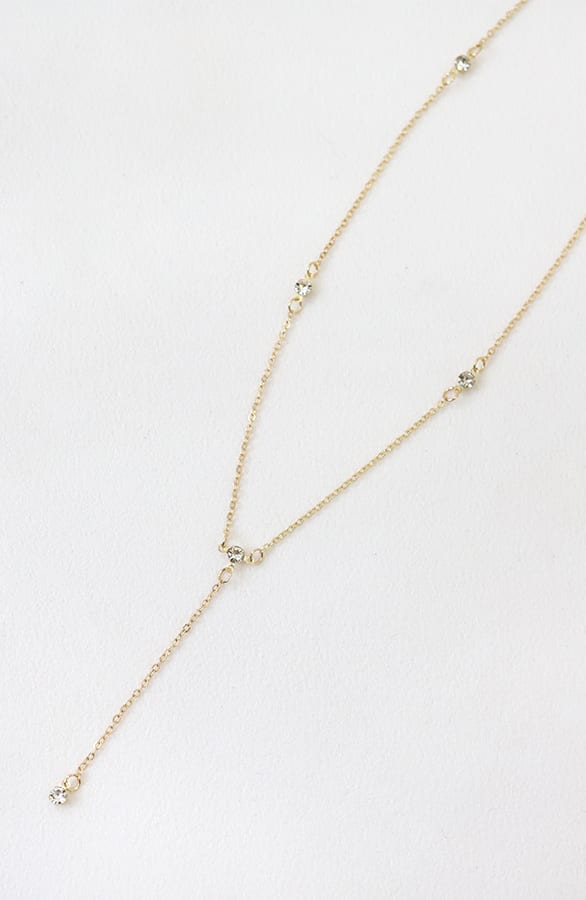 Iconic Ketting Met Diamantjes Goud – accessoires — foto 2