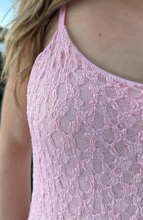 Lace Jurk Met Spaghettibandjes Baby Roze – alle jurkjes — foto 4