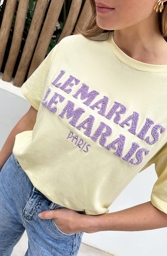 Le Marais Top Butter Yellow – shirts & tops — foto 4