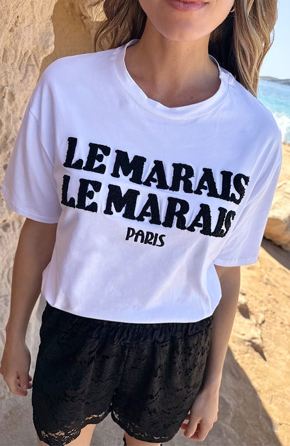 Le Marais Top Offwhite – shirts & tops — foto 4