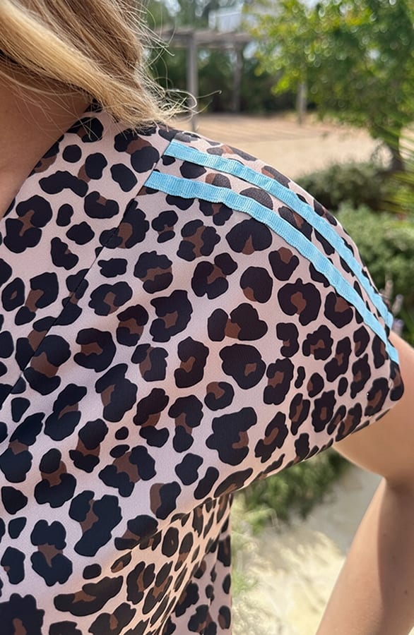 Leopard Top Met Bies Baby Blue – shirts & tops — foto 4