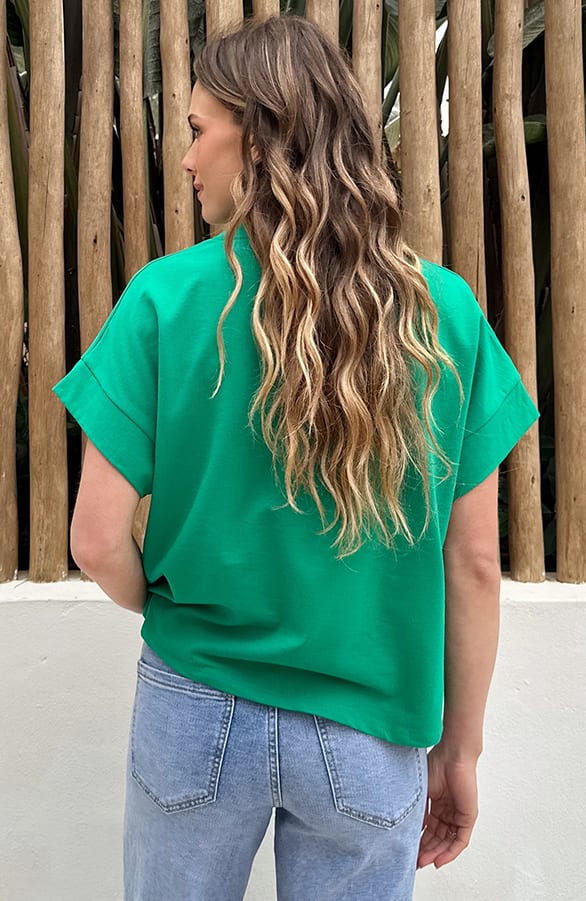 Loose Fit Top Bright Green – shirts & tops — foto 3