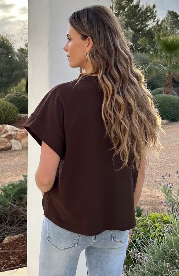 Loose Fit Top Choco – shirts & tops — foto 3