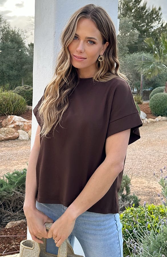 Loose Fit Top Choco – shirts & tops — foto 5