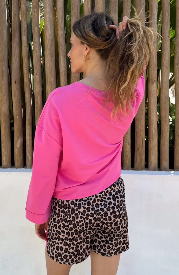 Oversized Katoen Shirt Candy Pink – shirts & tops — foto 3