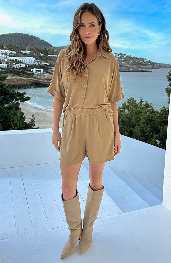 Glow Viscose Short Gold – shorts — foto 4