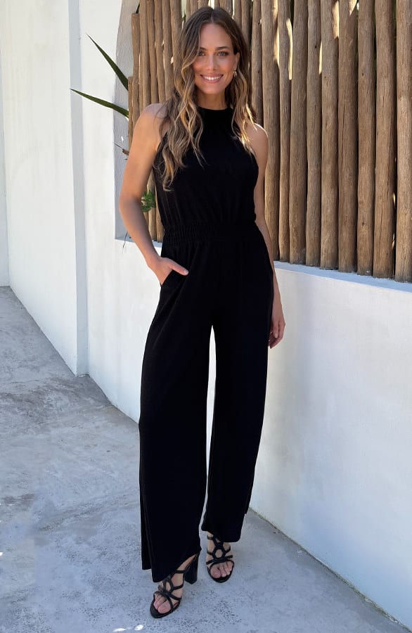 Premium Jumpsuit Lurex Zwart – jumpsuits & playsuits — foto 9