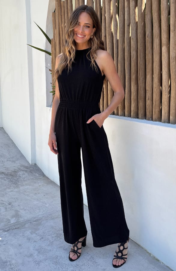 Premium Jumpsuit Lurex Zwart