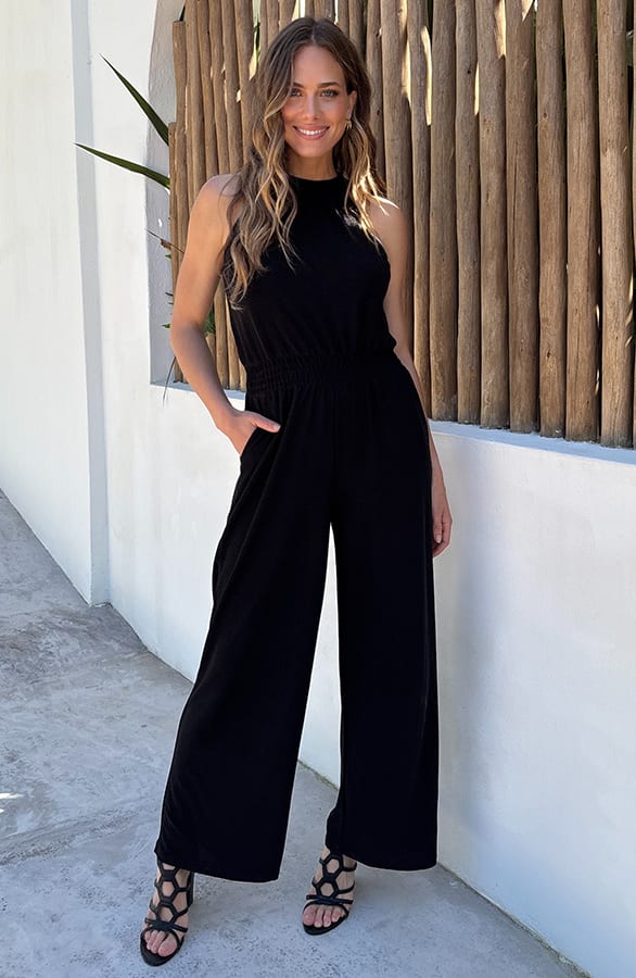 Premium Jumpsuit Lurex Zwart – jumpsuits & playsuits — foto 2