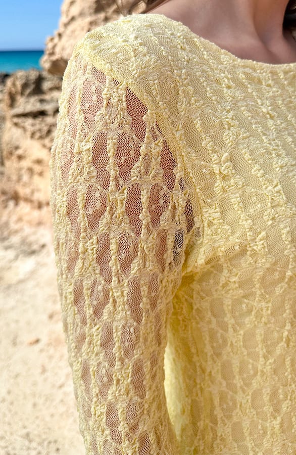 Romantic Lace Dress Butter Yellow – alle jurkjes — foto 4