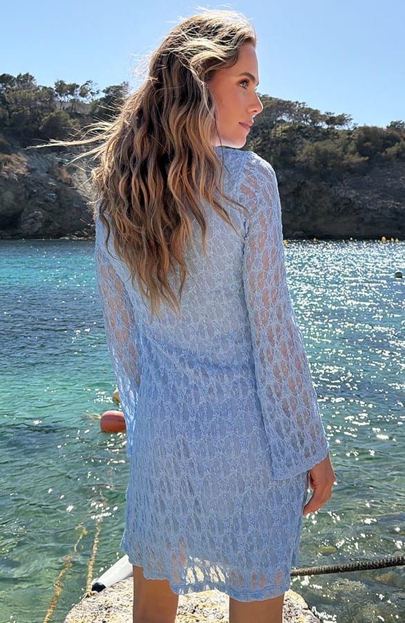 Romantic Lace Dress Light Blue – alle jurkjes — foto 3