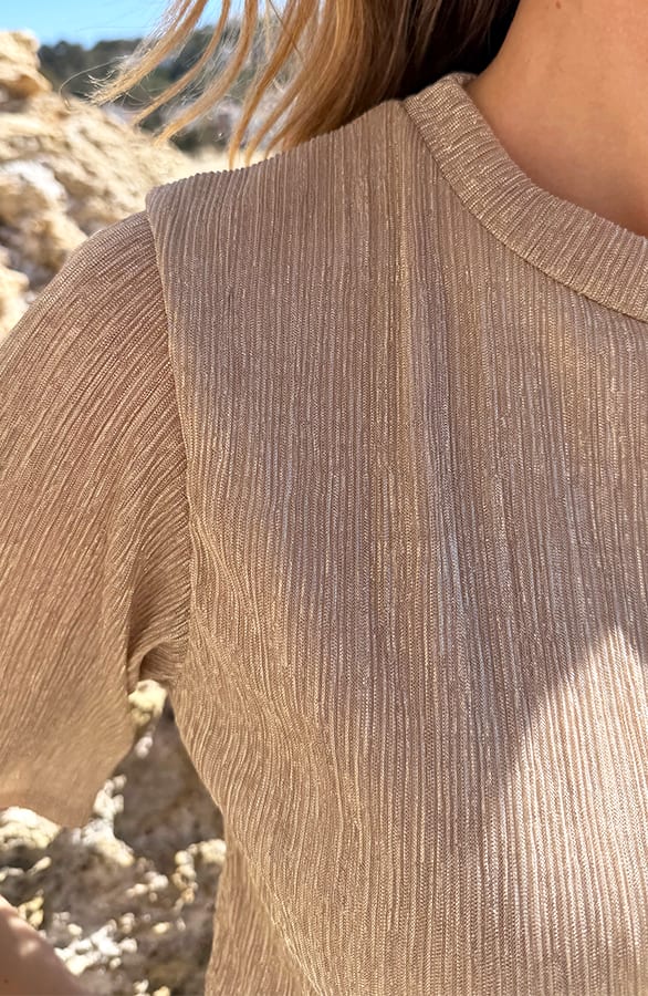 Shimmer Lurex Top Gold – shirts & tops — foto 5