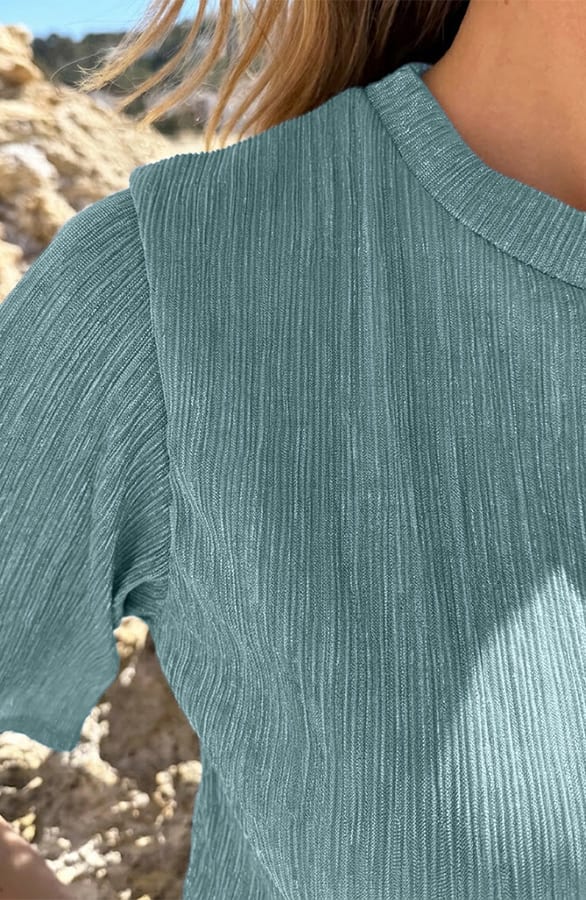 Shimmer Lurex Top Light Blue – shirts & tops — foto 2