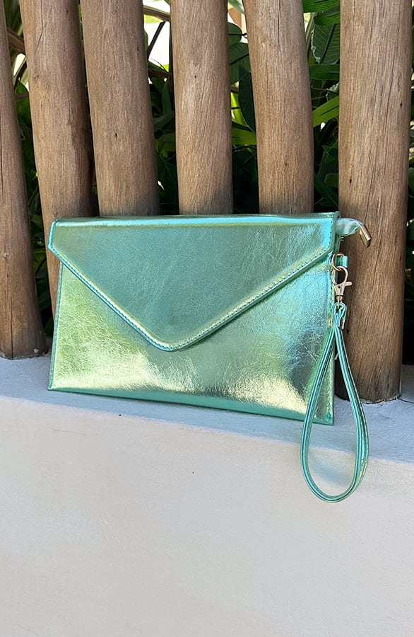 Shine Clutch Mint β kleding
