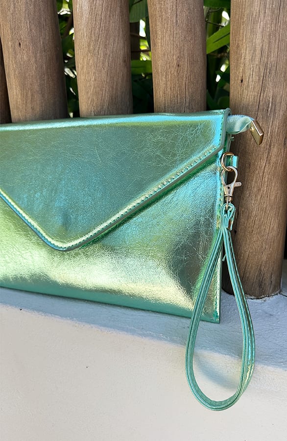 Shine Clutch Mint – kleding — foto 3