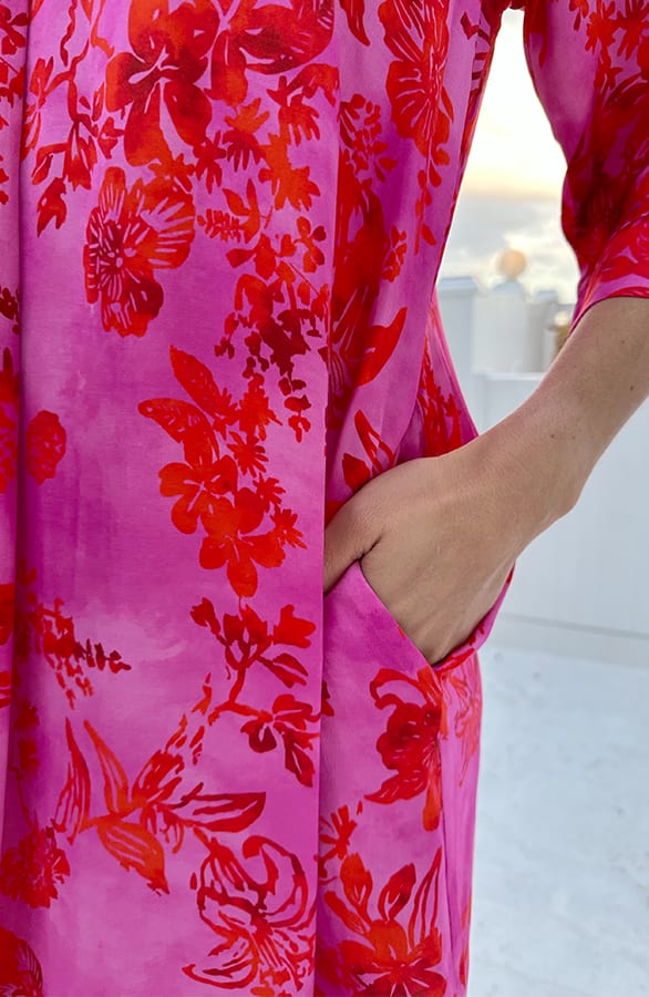 Silk Flower Tuniek Fuchsia – alle jurkjes — foto 4