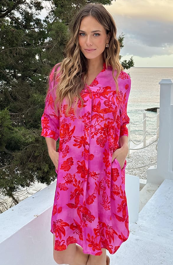 Silk Flower Tuniek Fuchsia – alle jurkjes — foto 6