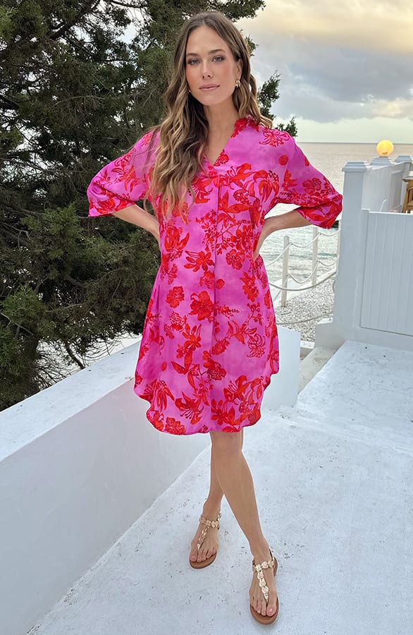 Silk Flower Tuniek Fuchsia – alle jurkjes — foto 5