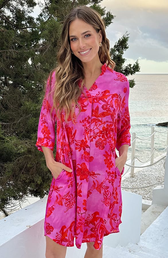 Silk Flower Tuniek Fuchsia – alle jurkjes — foto 7