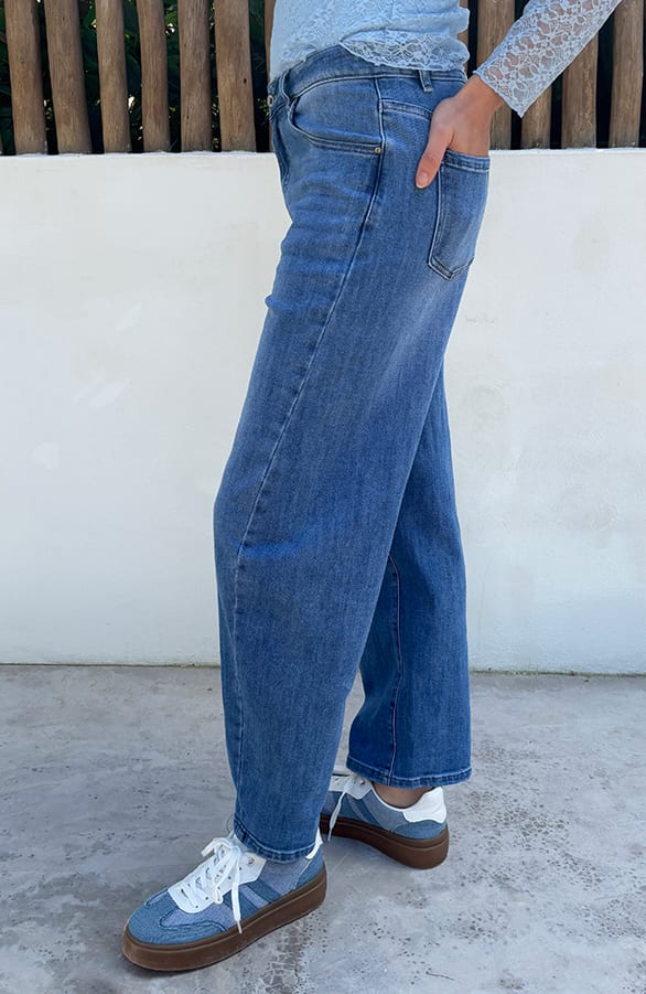 Stretch Barrel Jeans Blue — foto 5
