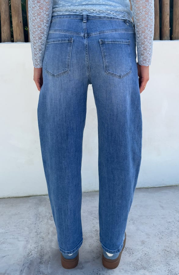 Stretch Barrel Jeans Blue — foto 3