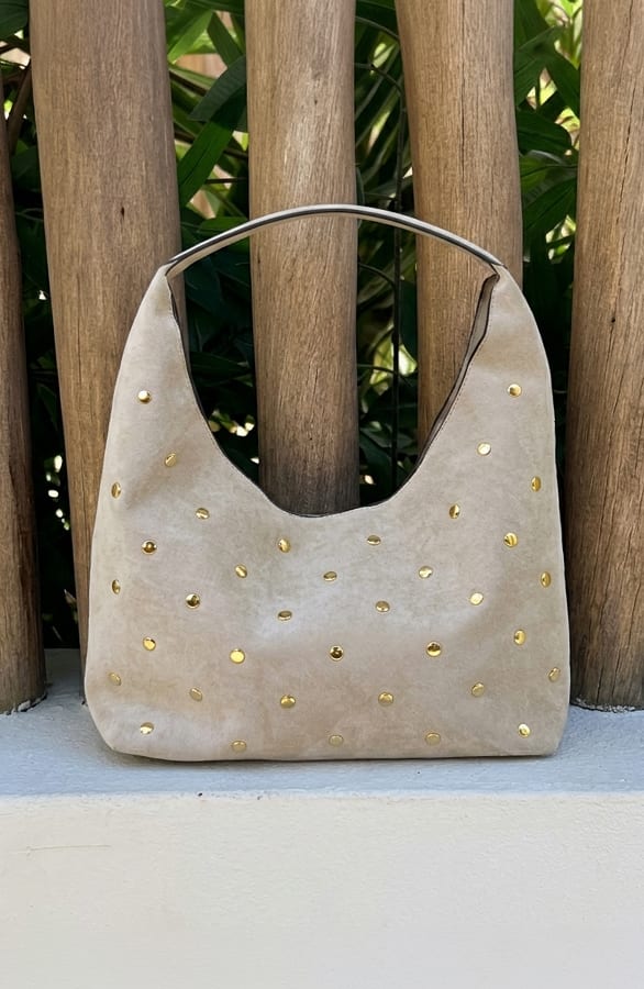 Suede Studs Schouder Tas – accessoires