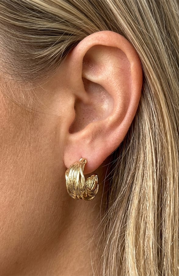 Twisted Creolen Goud – accessoires — foto 2