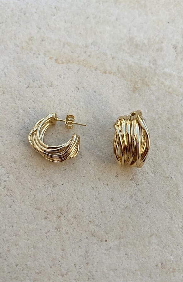 Twisted Creolen Goud – accessoires